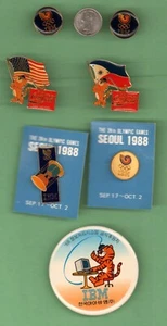 Juegos Olímpicos de Seúl 1988: 7 pasadores de alfiler, nuevo. - Imagen 1 de 7