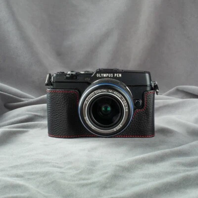 ARTFOTO For Olympus E-P5 EP5 New Handmade Real Leather Half Camera Case Bag Cover
