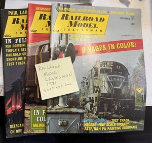 Railroad model craftsman 1971 three issues - Picture 1 of 1