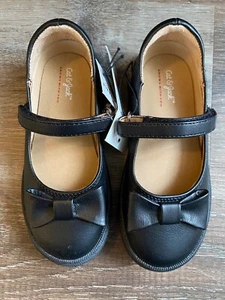 CAT & JACK~NEW Grows With You~KAI Black Ballet Flats~Girl's Size 10~NWT~Bow~ - Picture 1 of 8