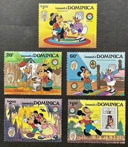 DOMINICA MARK TWAIN DISNEY BRIEFMARKEN SET 1985 POSTFRISCH MICKEY TOM SAWYER MINNIE DONALD - Bild 1 von 1