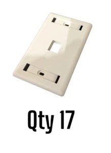 Hubbel IFP110W, Verdrahtung Wandplatte vor Ort, Büroweiß (Menge 17) - Bild 1 von 3
