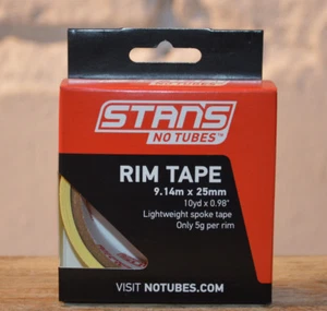 Stan's No Tubes Rim Tape Yellow 9.14 x 25mm - Picture 1 of 2