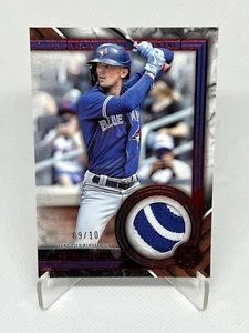 2022 Topps Museum Collection #MMR2-CBI Cavan Biggio Meaningful Material #’d /10 - Picture 1 of 2