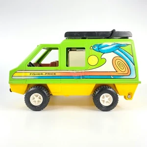 Fisher Price Adventure People Green Daredevil Sport Van 318, 70er Jahre Vintage 1977 - Bild 1 von 16