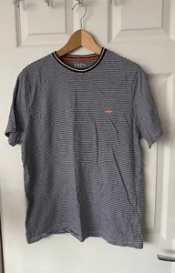 Matalan Easy mens t-shirt stripe size large blue 100% Cotton A13 - Picture 1 of 4