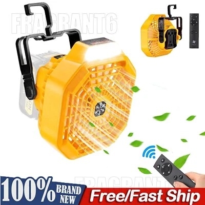 Camping Fan For Dewalt 20V Max Li-ion Battery Cordless Workshop Fan with Remote - Image 1 of 4