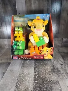 Disney Mega Bloks Build With Simba Lion King Plush 19 Blocks - Picture 1 of 6