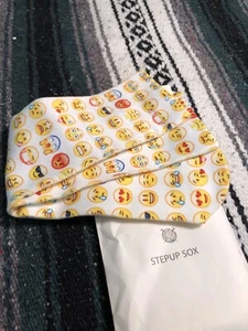 STEPUP SOX Adult Fun Printed Crew Socks- Emoji Expressions. BRAND NEW!!! - Picture 1 of 5