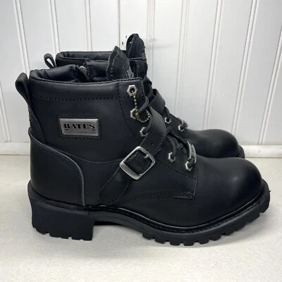 Botas Bates femininas Albion Logger tamanho 11 pretas EUA E47101 motociclista gótico - Imagem 1 de 4