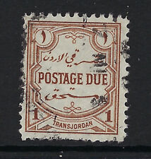 JORDAN : 1929 Postage Due 1m red-brown perf 14  SGD189 used
