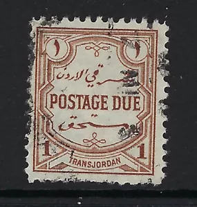 JORDAN : 1929 Postage Due 1m red-brown perf 14 SGD189 used - Picture 1 of 1