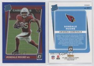 2021 Panini Donruss Optic Rated Blue Prizm /179 Rondale Moore #217 Rookie RC