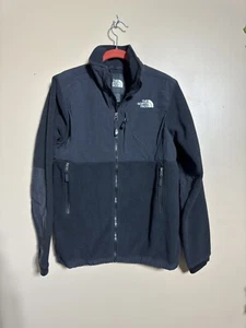 The North Face Jacket Youth Medium Black Denali Coat Full Zip Junior - Picture 1 of 5