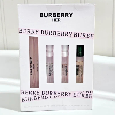 New 4-Piece Burberry Her Discovery Spray Travel pen & samples Gift Set - Image 1 of 4