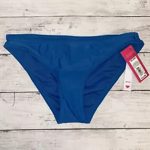 Xhilaration Bikiniunterteil Damen XS blau ägäisfarben einfarbig frech Schwimmziel NEU XS - Bild 1 von 5