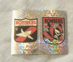 1996 AFL SELECT  STICKER  #60 & #60A - ESSENDON BOMBERS EMBLEM & MASCOT - Bild 1 von 1