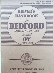 BEDFORD 1944 OY 3 TON 4x2 DRIVERS HANDBOOK