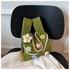 Hollow Flower Design Knitted Handbag Commuting Armpit Bag  Generic