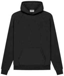 FEAR OF GOD FOG ESSENTIALS Pull Over Hoodie - Black (Reflective Sleeve Logo) (SS - Bild 1 von 5