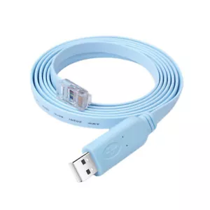 Nueva línea de conmutador de cable enrollable Ethernet LAN de consola USB de 6 pies para Cisco - Imagen 1 de 5