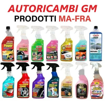 CREA IL TUO KIT MA-FRA VARI PRODOTTI PER PULIZIA DI AUTO E MOTO INTERNI ESTERNI