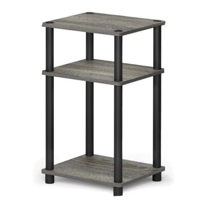 Furinno 3-Tier Turn-N-Tube End Table, Side Table, Night Stand, No Tools Needed - Image 1 of 4