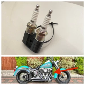 Motorcycle Spark Plug Holder Twin Harley Davidson Dyna Ironhead sportster shovel - Picture 1 of 11