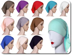 Basis Chemo Chemomütze Turban Tube ohne Binden Mütze Kopftuch Bandana Stretch - Bild 1 von 19