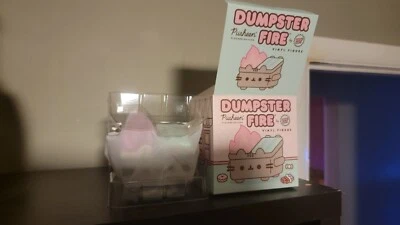 Figura Vinilo Dumpster Fire x PUSHEEN Edición Flocada TOTALMENTE NUEVA SE ENVÍA GRATIS Foto 1 de 4
