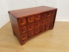 SOLID WOOD CHEST OF 18 DRAWERS APOTHECARY HABERDASHERY CABINET