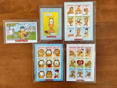 GARFIELD REPUBLIQUE DU MALI POSTAGE STAMP SHEETS - WITH COA'S - PLUS - BRAND NEW - Image 1 of 4