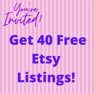 Kostenlose Etsy-Angebote 40 gratis für neue Geschäfte Geld verdienen mit handgemachtem Handwerk - Bild 1 von 1