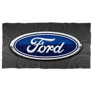 Ford Beach Towel, 30"x60" Oval Logo Metallic Beach Towel - Picture 1 of 6