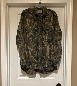 Vintage Mossy Oak Button Down Treestand Camo Shirt Made In USA Men’s Size XXL - Picture 1 of 5