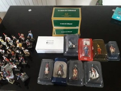 LOT SOLDAT DE PLOMB ATLAS / CANON / SOLDAT / NAPOLEON A CHEVAL ETC... VOIR PHOTO - Photo 1/4