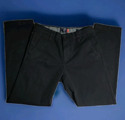Dockers Smart 360 Flex Slim Fit Black Pants W29 L30 Cotton Stretch - Image 1 of 4