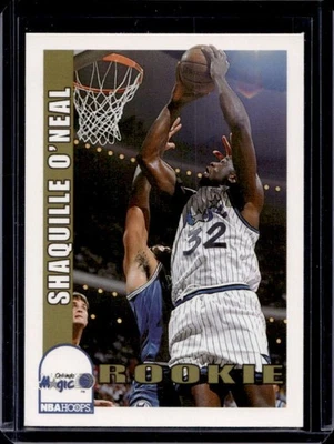 1992-93 Hoops Shaquille O'Neal Rookie RC #442 Magic - Image 1 of 2