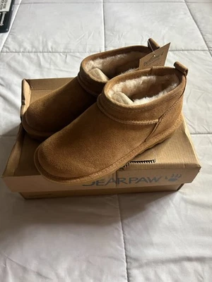 BEARPAW BOOTS Super Shorty Iced Coffee Size 6 Width M OPEN NEW BOX 3049W - Image 1 of 4