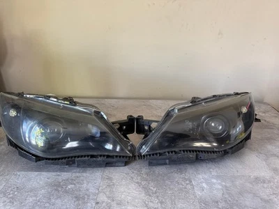 Conjunto de faros OEM 08-14 Subaru Impreza WRX STi LH RH conductor pasajero Foto 1 de 4