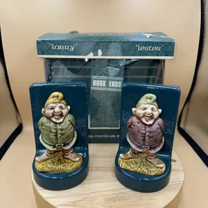 Sujetalibros Wade Larry & Lester Lucky Leprechaun Gnome Dwarf Whimsies en caja raros - Imagen 1 de 8