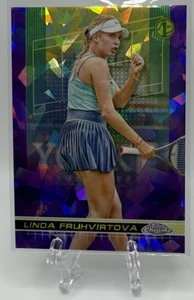 Linda Fruhvirtova 2024 Topps Chrome Sapphire Purple Sapphire 1st Rookie RC /10! - Picture 1 of 2