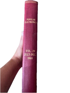 Popular Electronics Volume 29 July-Dec 1968 Ex Library Hardcover Acceptable - Picture 1 of 4