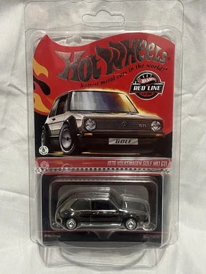 Volkswagen Golf MK1 GTi Spectraflame ShadowChrome 1976 exclusivo de Hot Wheels RLC Foto 1 de 2