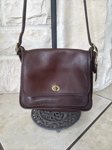Coach Vintage Legacy Rambler Crossbody Shoulder Bag Satchel 9061 Dark Brown - Picture 1 of 7