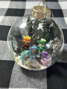 glas weihnachtsschmuck krippe - Bild 1 von 7