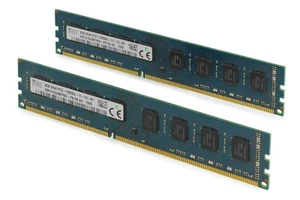 SK hynix 16GB KIt 2x 8GB DDR3 RAM | 2Rx8 PC3 12800U | 11-13-B1 | 1600Mhz | 1,5V - Bild 1 von 1