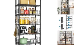 Metal Storage Rack, Storage Organizer Shelves for Kitchen, Bathroom, Living - Picture 1 of 7
