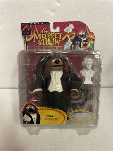 Muppets Tuxedo Rowlf Figure from Palisades with Baby Grand Piano Beethoven Bust Cover