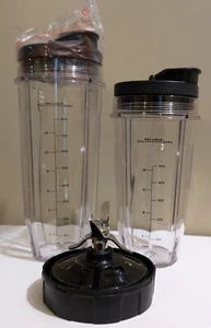 Ninja BL640 29oz and 21oz Cup Set with Sip N Seal Lids and Blade New Open Box - Picture 1 of 2